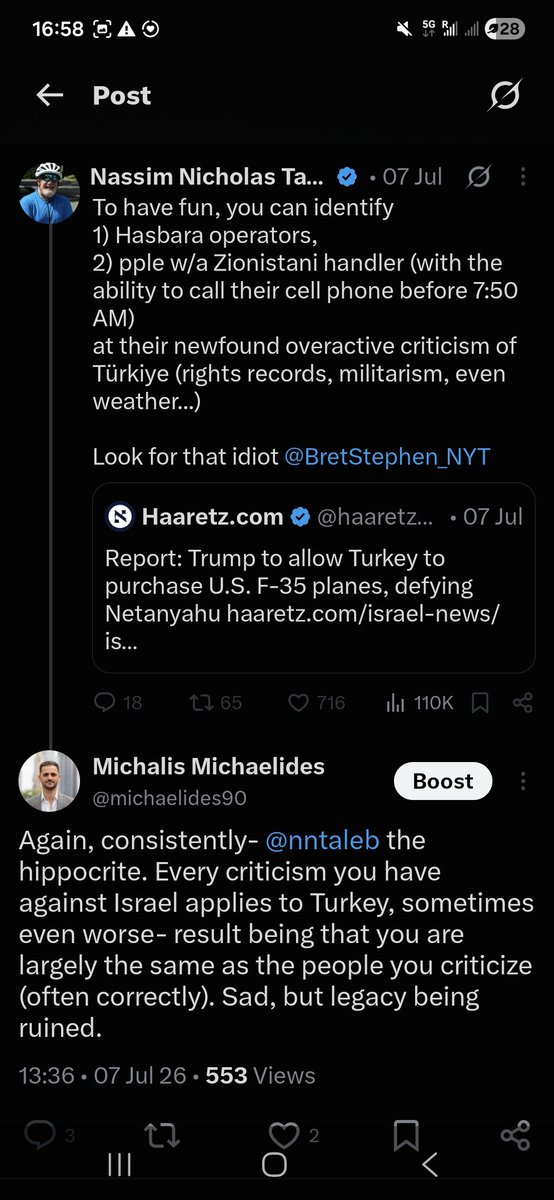 michaelides90's tweet photo. @KevorkAlmassian Great that the issue is raised, but he's virtue signalling (probably to please Armenians in Leb)- if he was serious, he should never go to Turkey, but he's very pro-Turkish. He blocked me (a nobody) for pointing out his double standards criticizing Israel but not Turkey, lol. https://t.co/NhxEZsrY3C