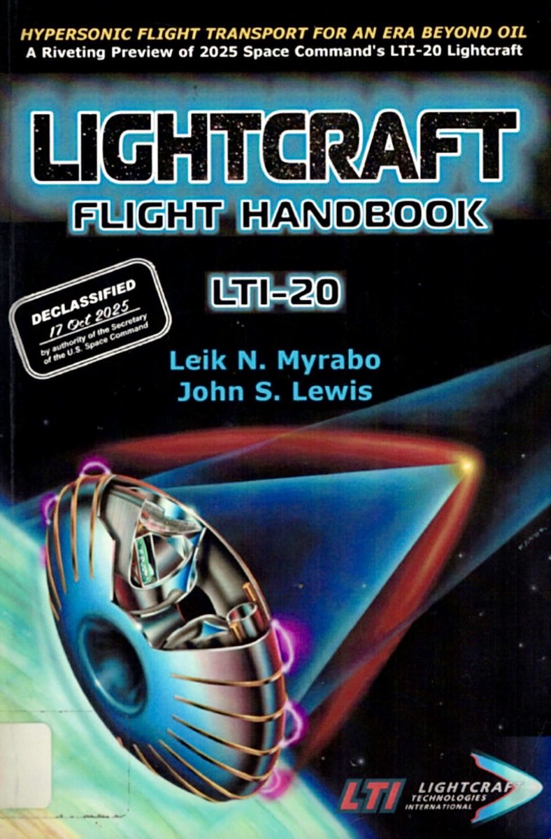 MagnetReconnect's tweet photo. The LTI-20 concept is a direct conceptual descendant of the small aluminum Lightcraft models that were actually flown at White Sands in the late 1990s–2000 using pulsed CO₂ lasers and laser-supported detonation waves. 

https://t.co/qe6ld5W9bZ https://t.co/ZZh0p44wo1
