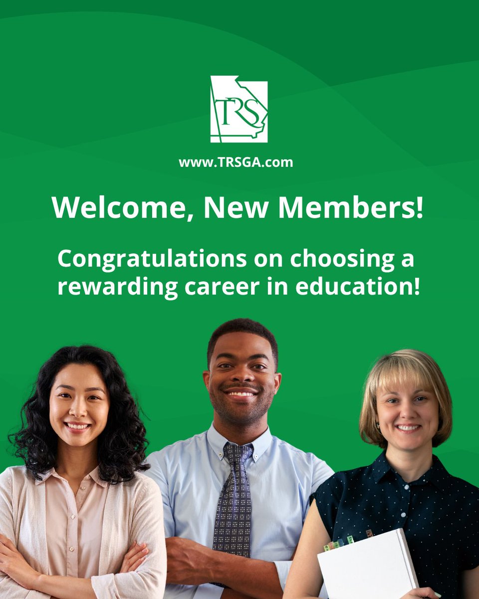 TRSGeorgia's tweet photo. Welcome, new TRS members! Take a moment to check out the new member video on https://t.co/EKzYPjh0df, download the new member flyer, and don't forget to sign up for your TRS online account two months after your start date.

You can also find the new member videos, including a recent TRS Live event, on our YouTube channel: TRSgeorgia