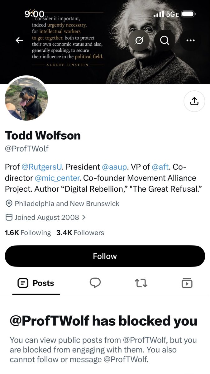 Dovish__Hawk's tweet photo. I thought professors were supposed to be equipped to deal with dissenting opinions.  Silly me. https://t.co/kBA0vu9gQh