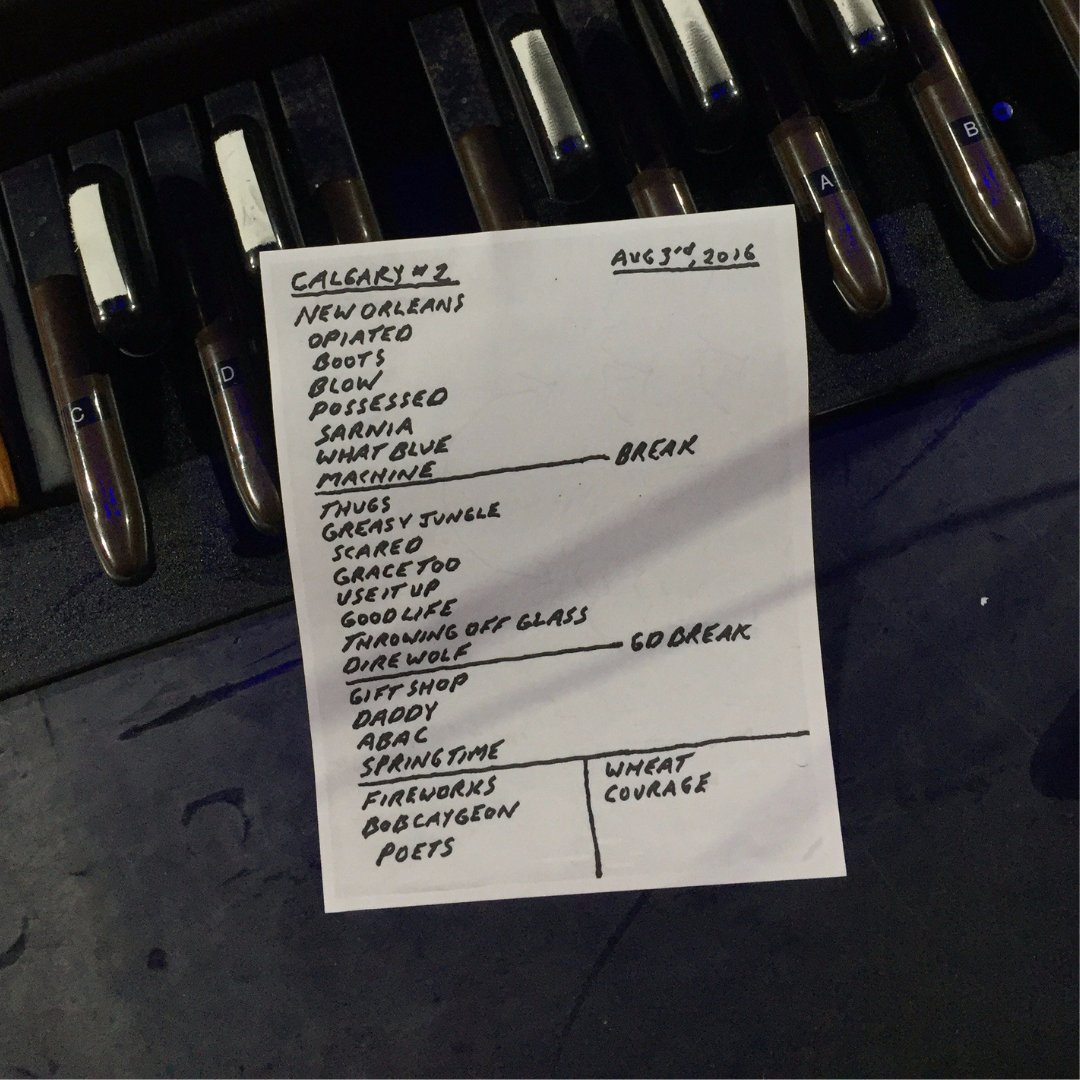 thehipofficial's tweet photo. MMP Setlist #7 - Calgary on Aug 3, 2016. Listen to the setlist on @AppleMusic: https://t.co/4ELuv4K0Kt 

Stay tuned all month as we release setlists from every stop on the MMP tour, and count down to the worldwide broadcast of our final show on Aug. 22. https://t.co/ydXxdORCMx