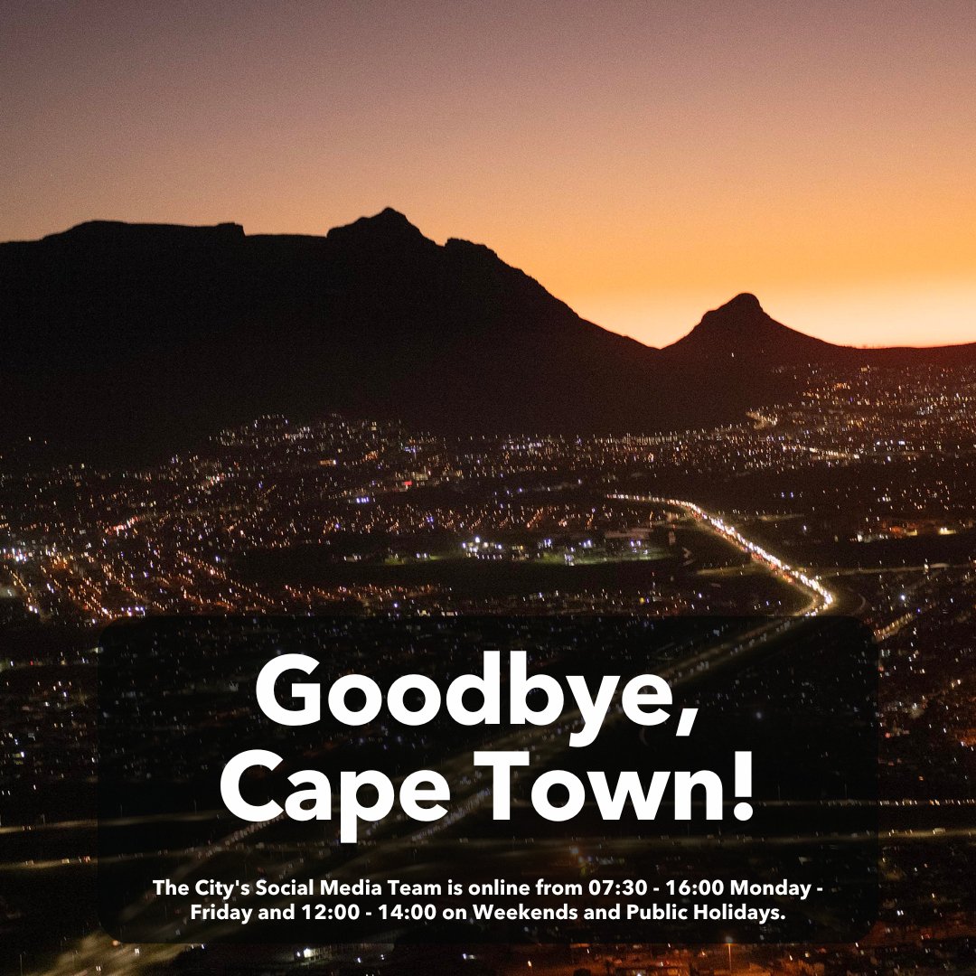 City of Cape Town tweet media