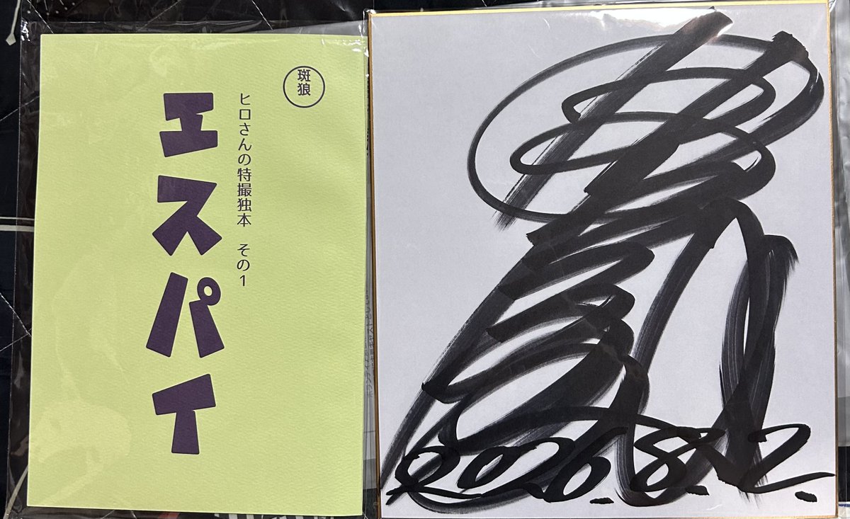 藤岡弘、さんサイン色紙 藤岡弘、のサイン色紙！力強い！
