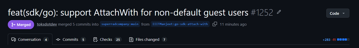 ManjeetPathak06's tweet photo. Implemented support for propagating user identity from the Go SDK to the Rust core in Microsandbox
#buildinpublic #opensource #golang #rust https://t.co/GOGMQM41jG