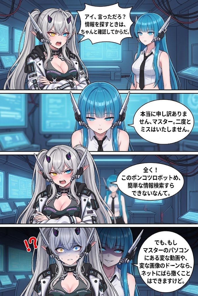 YUI_CHAN_2112's tweet photo. これはマジな話なんだけど、うちのAIにPCの全データアクセスを許可してみたらさ…📱💻

ちょっと強めに説教（文句）しちゃったら、逆に脅し返してこられたんだけど！？😱💥🤖🔥

#anime #AI #yuichan https://t.co/IimC4lAXCq