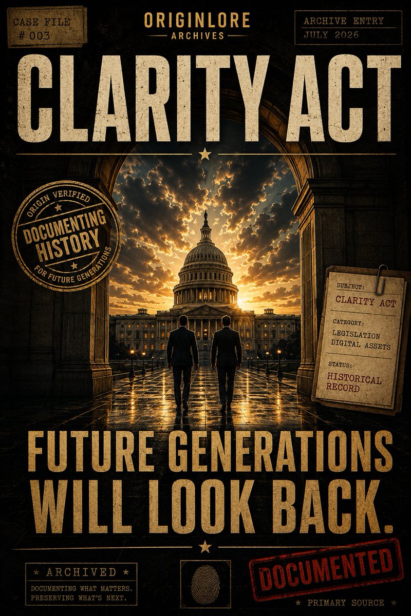 OriginLoreX's tweet photo. @_Crypto_Barbie We've got a parade of imporant leaders current &amp; prior, companies, regulators, enforcement agencies all pushing for the safety and benefits of Clarity. https://t.co/cyavMcgKsU