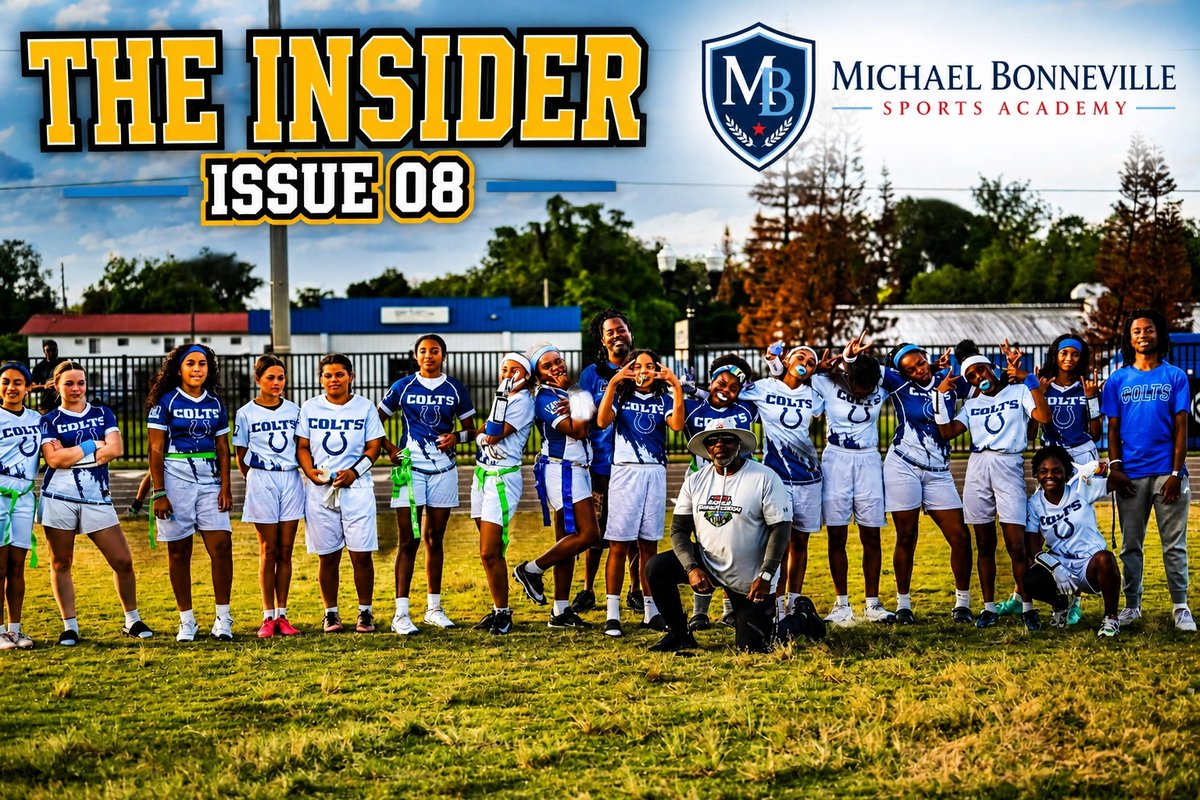 MBSportsAcademy's tweet photo. THE INSIDER ISSUE 08 IS HERE! 📰 Elevate your game with our latest updates on Flag Football, Golf, Esports &amp; ACT Prep. Join the squad today! 🚀 @mbsagirlsflag #MBSportsAcademy #TheInsider #YouthSports #StudentAthlete https://t.co/8QbZm7JwbK
