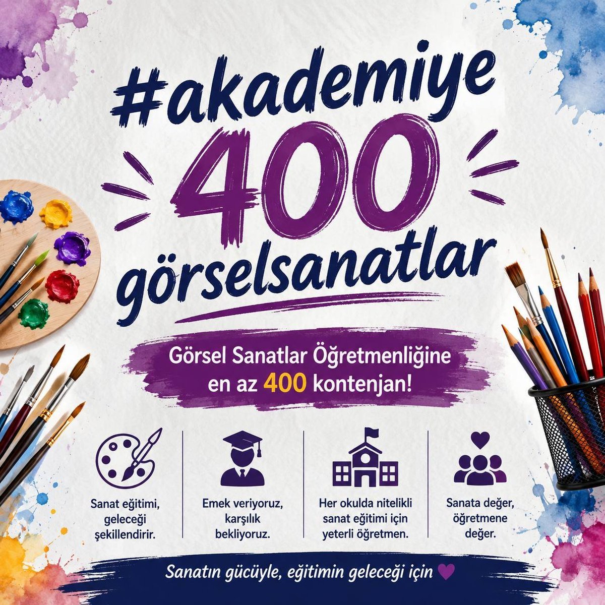 cakici0026's tweet photo. Sayın bakan #akademiye400gorselsanatlar
@Yusuf__Tekin 
@tcmeb https://t.co/i5rJ7s9jLq