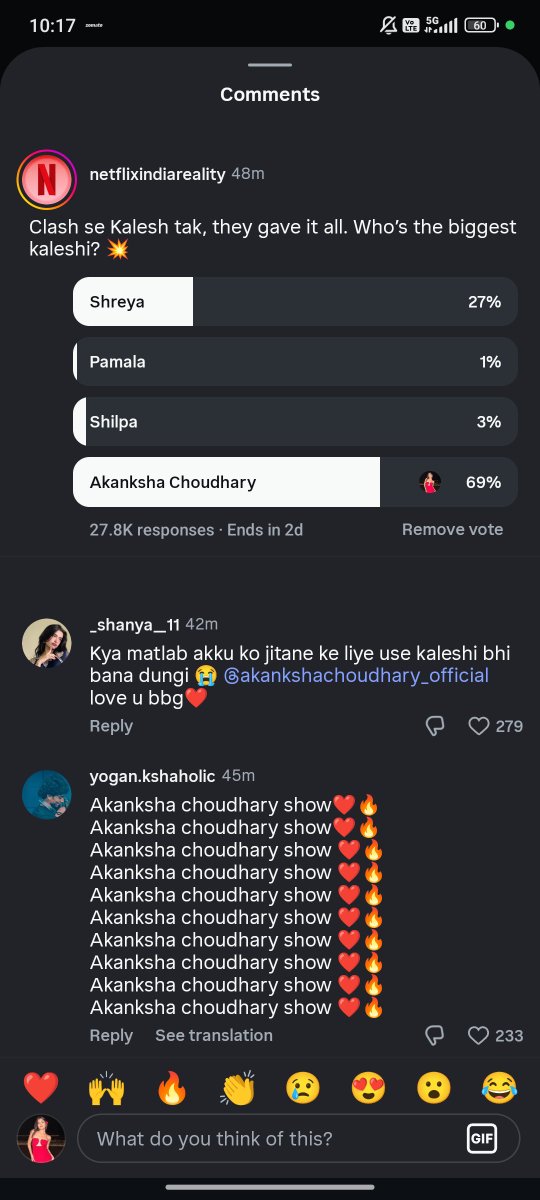 Maluu_Malini's tweet photo. Guys wake UP This is not a SHREYA LOSER  SHOW 😂😂😂

This is AKANSHA CHOUDHARY SHOW 🔥🔥🔥 
1. Fan choice of KALESHI🔥
2. Fan choice of DIVA 👑
3. Fan choice of DYNAMIC DUO (YOGANKSHA) 🧿
 #YogeshRawat #AkankshaChoudhary #Yoganksha #LockUpp2 #SplitsvillaX6 https://t.co/kQYQYwlp0A
