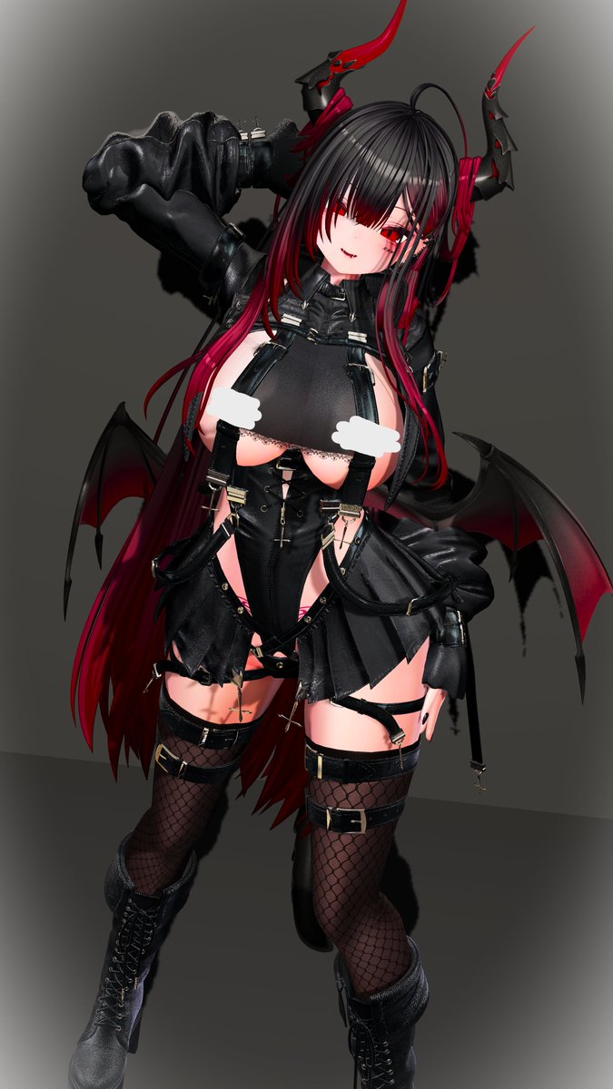 Halt_VRC's tweet photo. 同類の癖を歪めて回る悪魔っ娘ルルネちゃん。
※謎の白い光はせんしちぶ回避用

＃rurune3D https://t.co/LYXYLmwJ0K