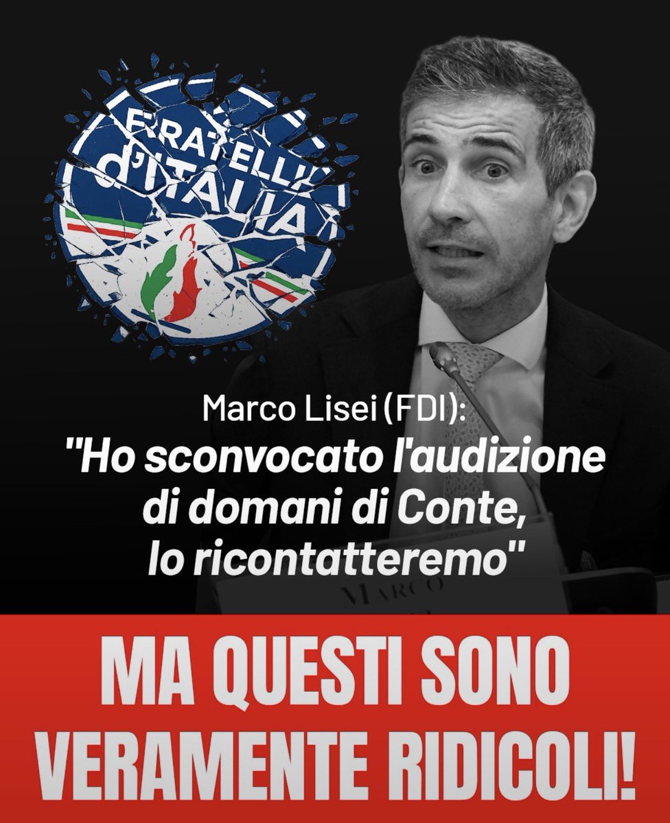 ValterRimini's tweet photo. 🔴 +++ULTIM’ORA+++ 
#Conte ha fatto saltare il giochetto della farsa commissione #Covid, pensavano non si dimettesse per essere audito, in modo da infangarlo ovunque. 
Conte da Uomo VERO delle Istituzioni si è dimesso, e Furfanti d’Italia ha SUBITO sconvocato l’audizione di domani 😂
Ma quanta paura hanno di Conte? È il bello deve ancora venire con le chat di Delmastro 🤷‍♂️