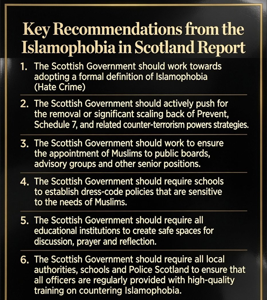 MachiavelliBus1's tweet photo. This is existential for Scotland now. The Muslim goal, replacement. The Muslim model, first the mosques, powerbase, then the councils, institutions, then government. Critique and criticism a hate crime. This is the former first minister of Scotland, true colours revealed. Anas Sarwar former Scottish Labour leader chaired this report. Scotland needs to waken up.