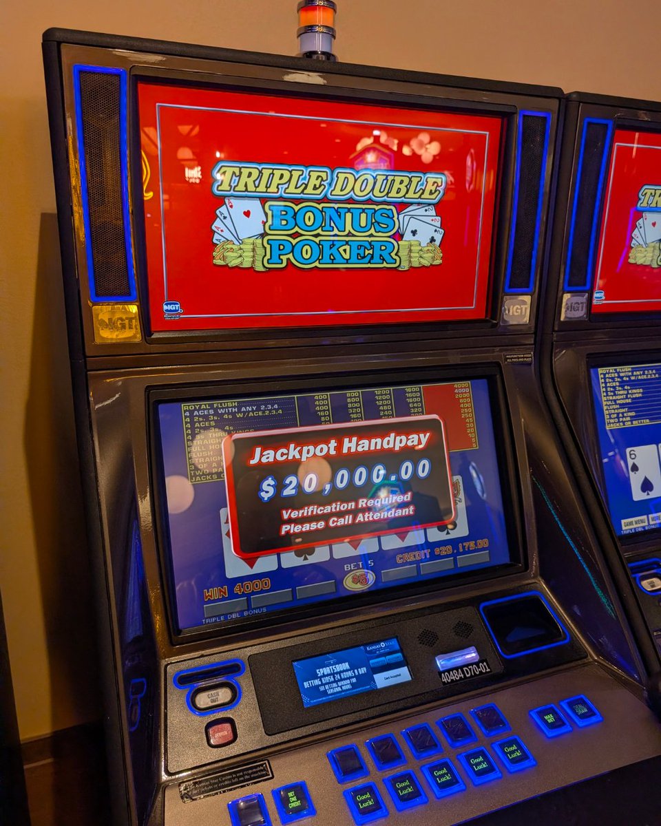 kansas_star's tweet photo. Over $20,000. Again. And again. And again! 🤑
Our guests have been hitting jackpot after jackpot at Kansas Star Casino! Your winning moment could be next. 🎰 https://t.co/xbu7Ca70vY