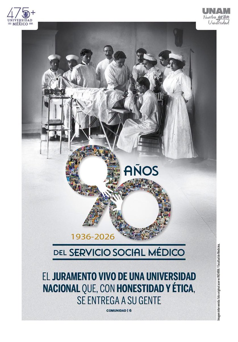 unam_psicologia's tweet photo. ¡Excelente semana, comunidad! 🙌🏼 

Hoy en #PortadaGaceta La Comisión Técnica recomendó aplicar un examen de control presencial > https://t.co/Hb700cZ87O

#Contraportada 90 años del servicio social médico. 

Edición completa de Gaceta UNAM > https://t.co/IVDeIJvXyP https://t.co/bcH88uwjIe