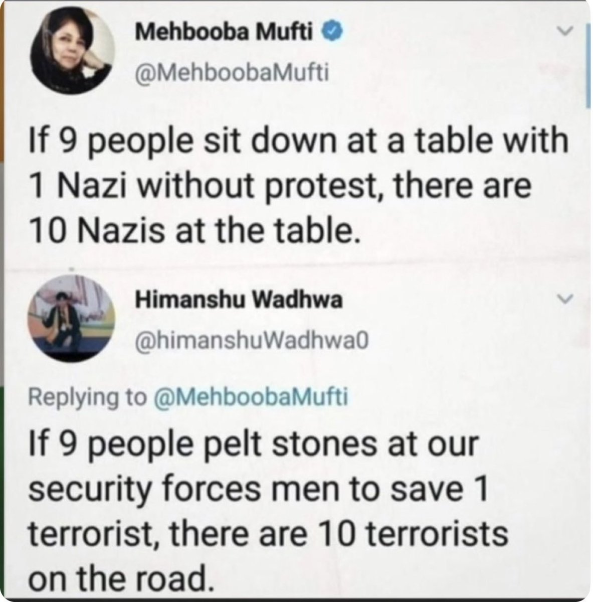 SaffronQueen_'s tweet photo. Brutal Reply 🔥💯🎯 https://t.co/9oFwlBK1Cp