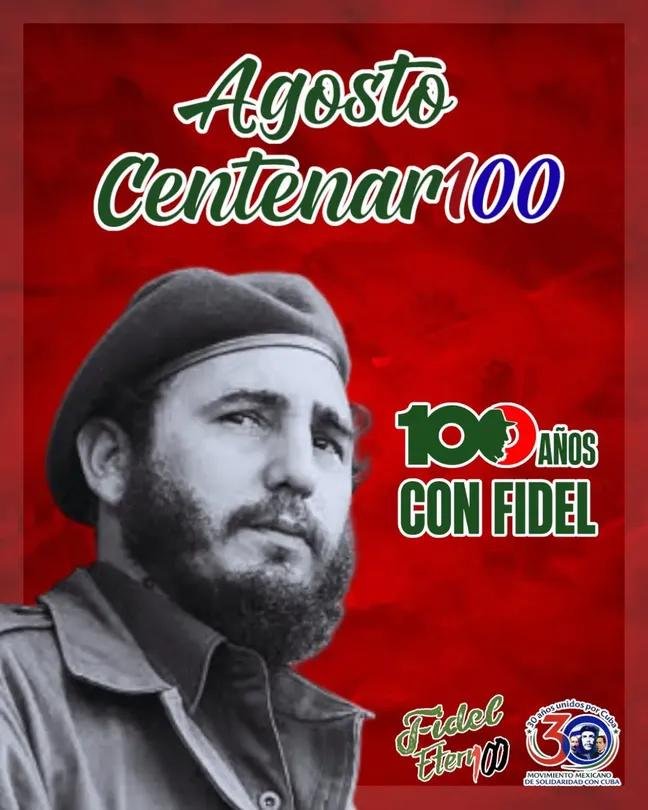 Dgsmjibacoa's tweet photo. ¡Por siempre Comandante! Sus palabras en el VII Congreso del @PartidoPCC son un legado imborrable de lucha y fe en el pueblo. Esa certeza de que 'el pueblo cubano vencerá' es nuestra guía y motor. 
#100AñosConFidel.
#SaludMajibacoa https://t.co/ljKezhDInS