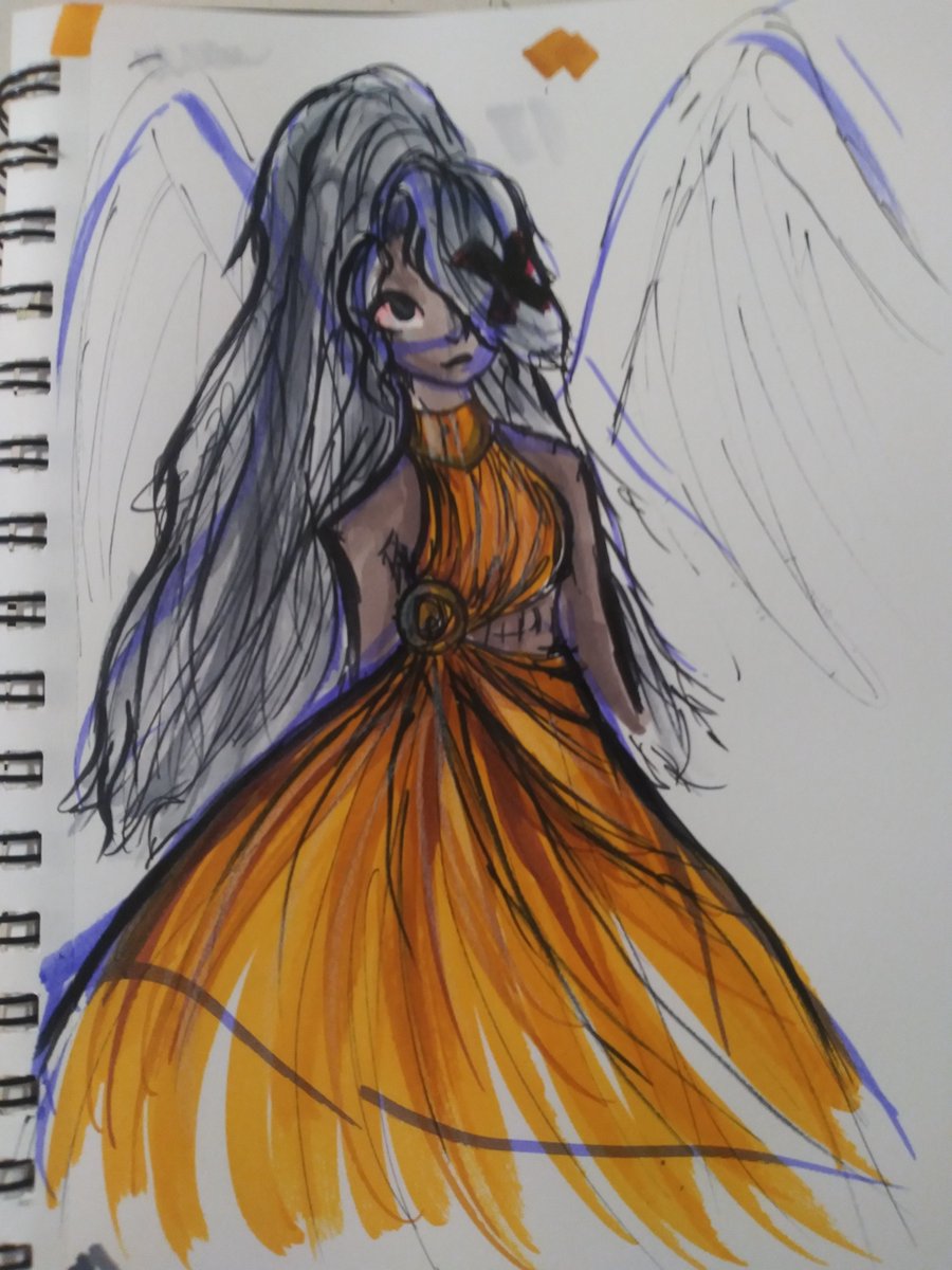 KCd00dles's tweet photo. Vaggi drawing I made last night, I actually kind of love it, #Hazbin_HotelFanart  #HazbinHotelVaggi https://t.co/sqBokNKnl3
