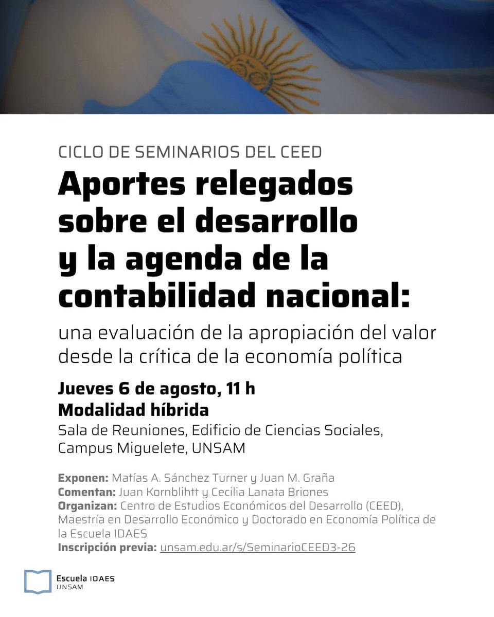 📢Invitación - Seminario CEED: "Aportes relegados de la agenda de la ...