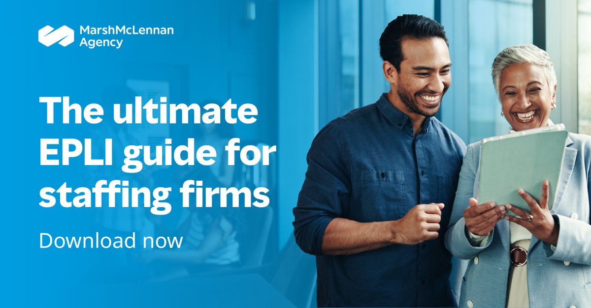 KayMcumber70027's tweet photo. Most staffing firms know Employment Practices Liability Insurance (EPLI) is important—but do you know where risks really show up? Our new EPLI guide highlights common blind spots, real claims examples, and tips to strengthen your coverage. #Staffing #EPLI https://t.co/WJPBHoQK73 https://t.co/OBTJ54VaIh