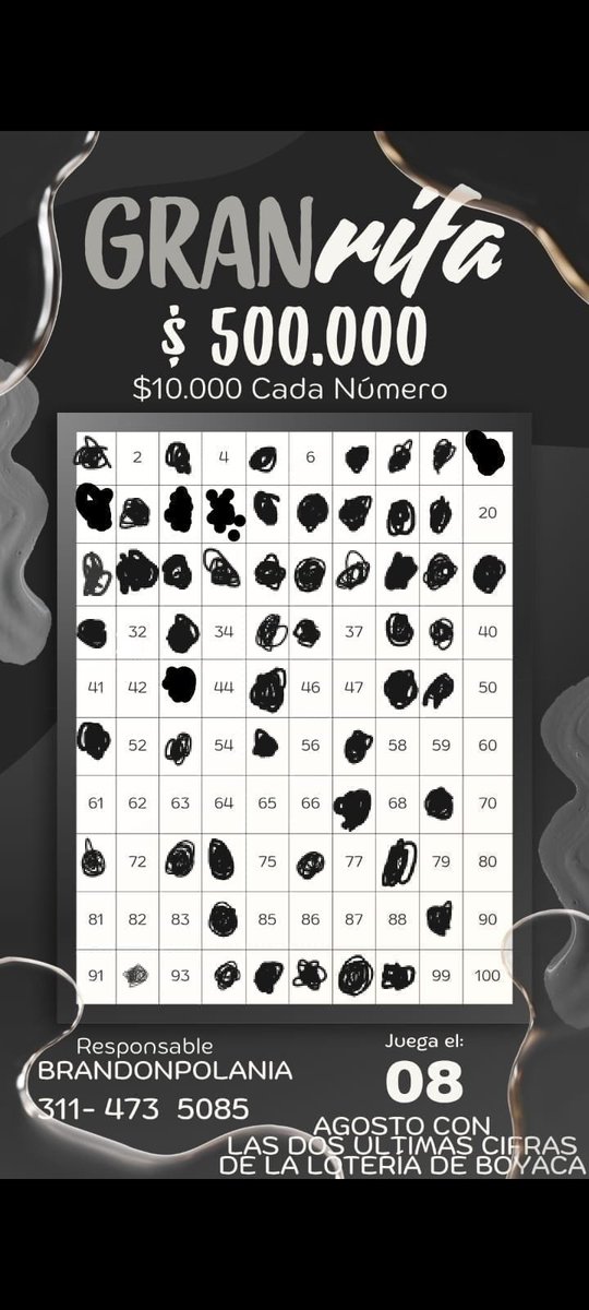 BrandonPolania2's tweet photo. Gran rifa pocos puestos buen botín https://t.co/XYkl2JFRIM