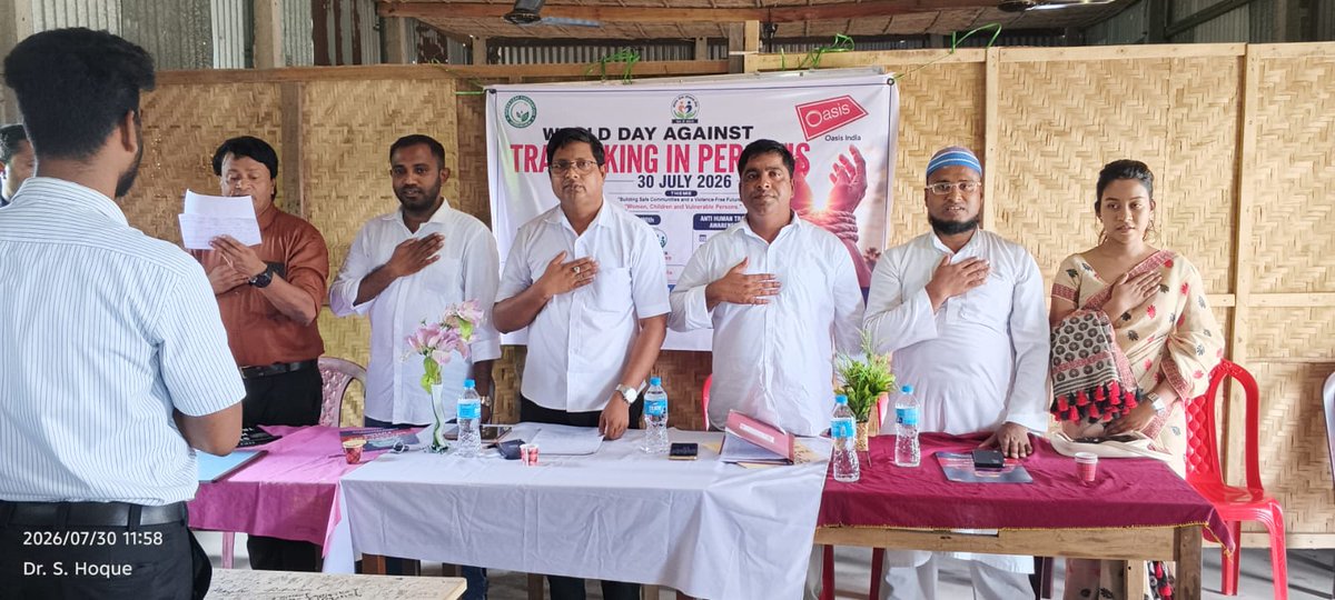 GLFIndia's tweet photo. On 30 July 2026, Green Leaf Foundation, Gossaigaon organised an Anti Human Trafficking Awareness Camp at Shimultapu S.A. Jatiya Vidyalaya, Kokrajhar, to observe the World Day against Trafficking in Persons.

Around 60 students, teachers, parents and community members participated https://t.co/zi127DlCvn