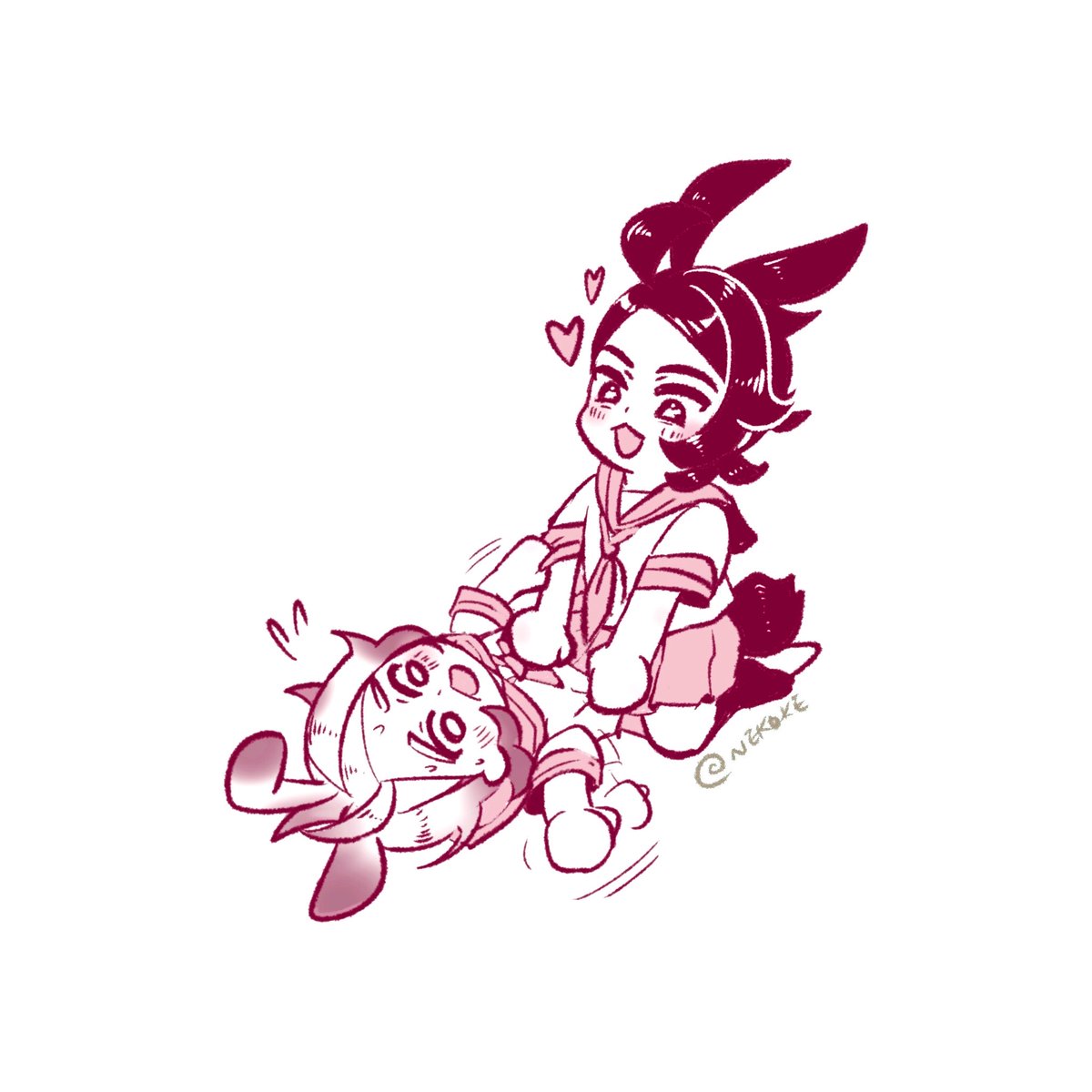 nekoke030's tweet photo. 🐰🐰キョウガイ https://t.co/gcNsXTmDdT