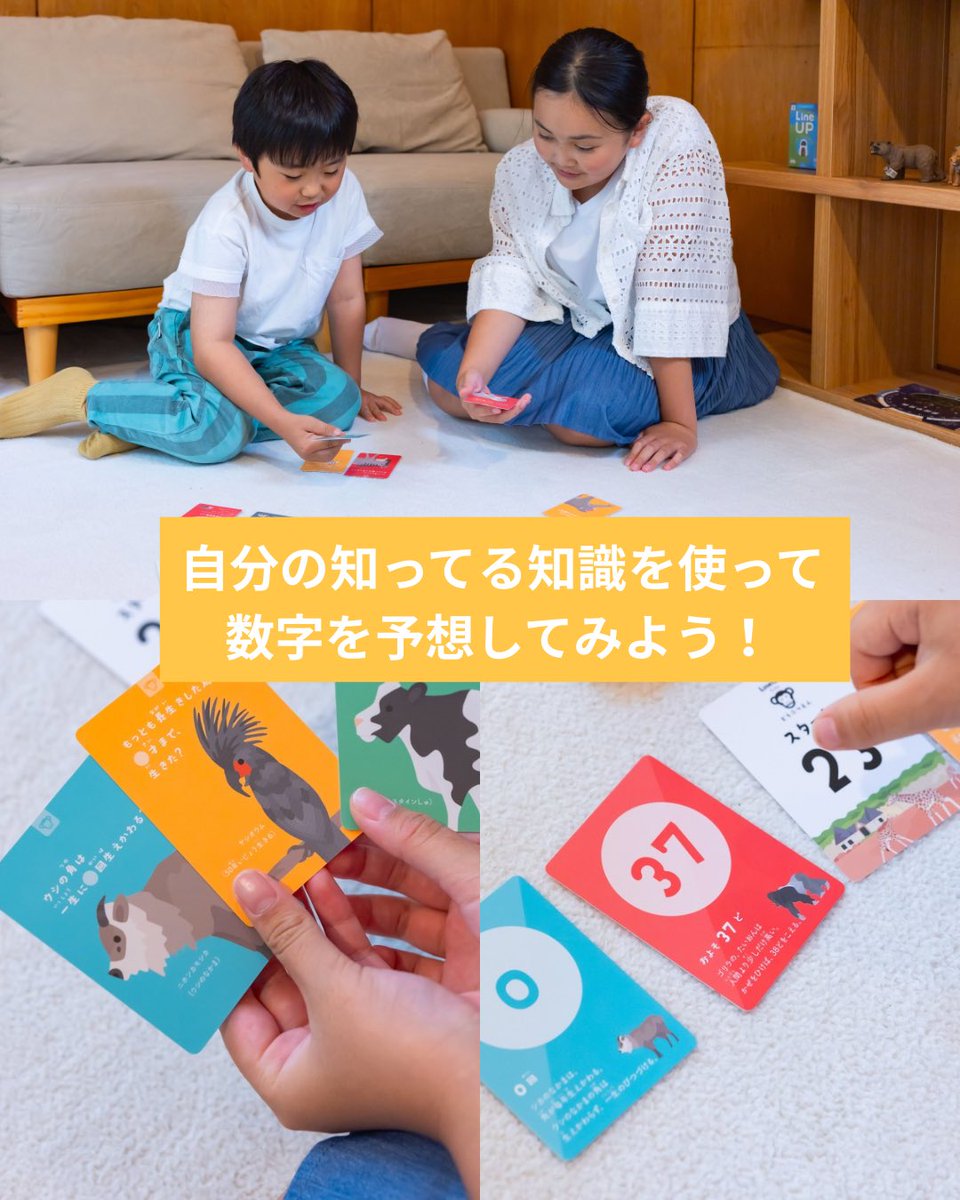 infoplaysns's tweet photo. 【夏休みのおうち時間にぴったり！】
キッズデザイン賞受賞で話題の
図鑑や辞典がゲームになった
『LineUP』✨

カードに書かれた雑学の
数字のハイ&amp;ローを予想💡

宇宙🪐地球🗺️海🪼山⛰️里山🏘️
日本🗾アジア🌏などテーマがたくさん！

プレイ人数に制限はありません。
一人でも大人数でも楽しめます！ https://t.co/RSwWuEwkTx