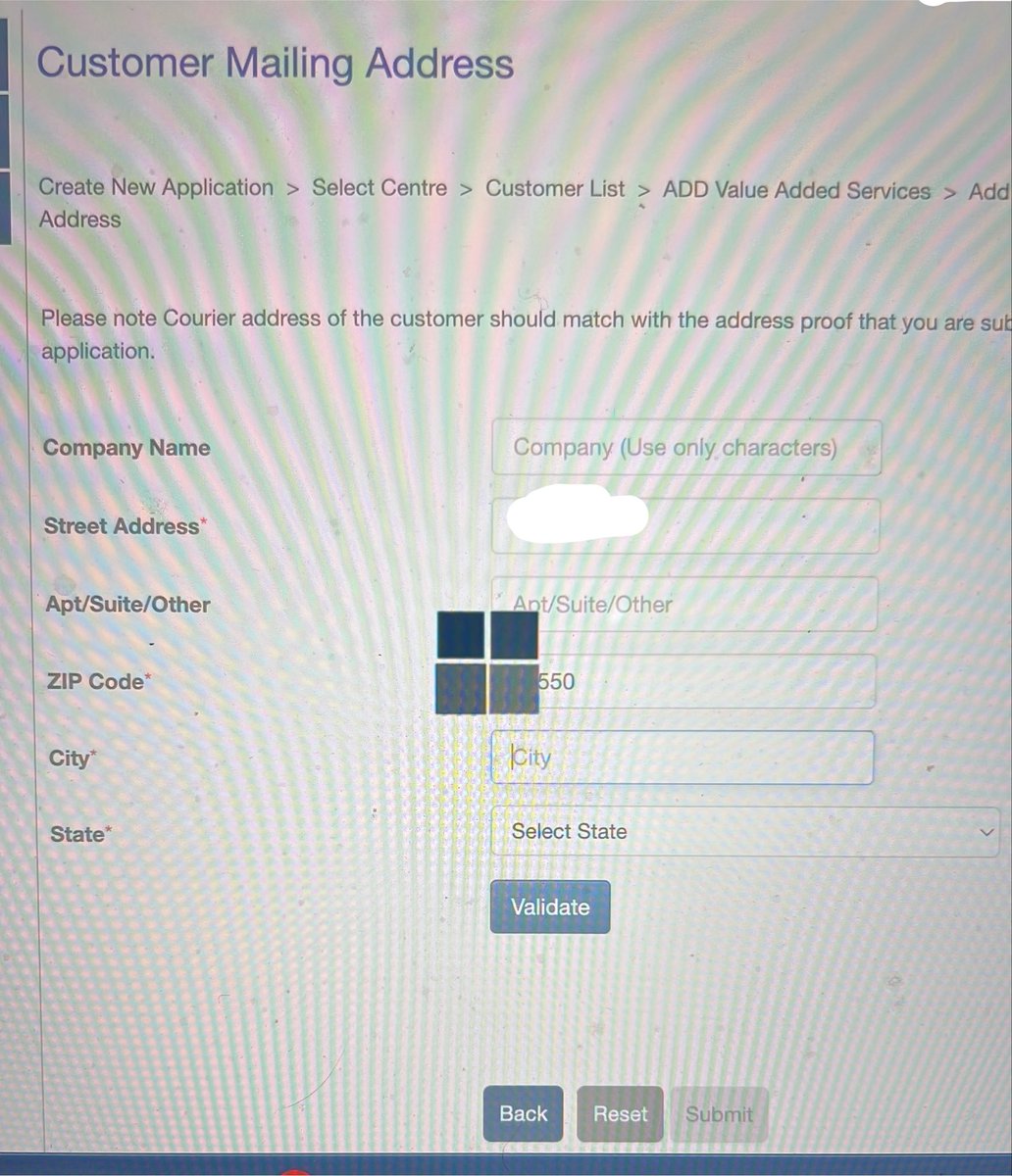 ankitsomani007's tweet photo. @VFSGlobal 

Your website where you ask to mailing address is keep on loading when you enter the zip code. There is no way for user to proceed without ignoring this. https://t.co/DSWF1GImWC