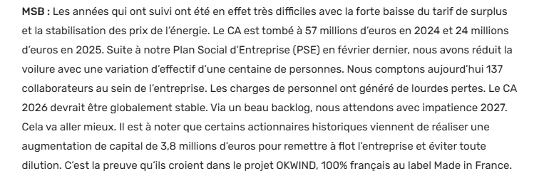 MediumTrade's tweet photo. #trading #okwind NEWS🚀 Deux points de recovery dans l'interview de la DG d'OKWIND :
1️⃣ Un carnet de commandes ("backlog") annoncé comme prometteur pour 2027.
2️⃣ Des partenariats déjà lancés avec des acteurs majeurs comme Spie, Dalkia, Eiffage et IDEX.https://t.co/QFdyZ7ChTD https://t.co/BjZ4f29HX9