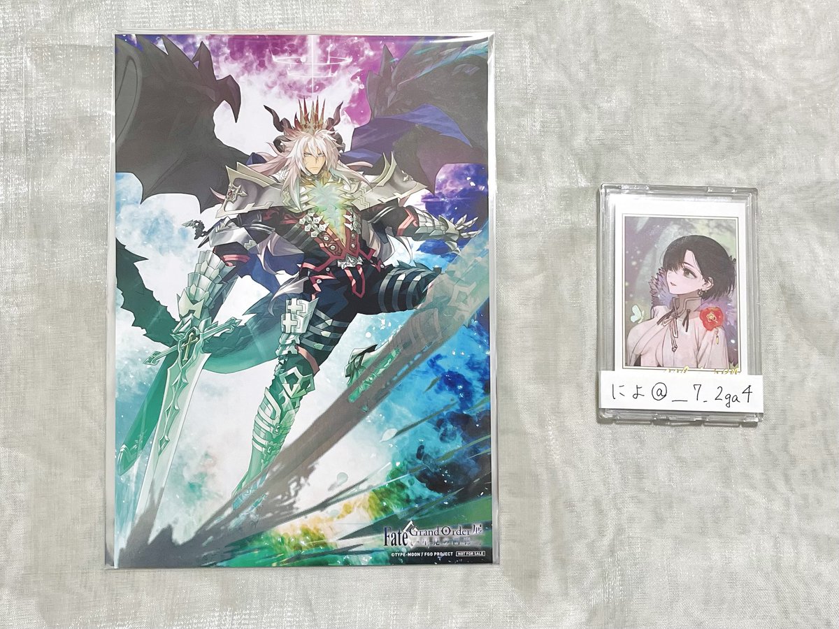 __7_2ga4's tweet photo. @0
【交換】FGO展 Fate/Grand Order 星見の回廊 来場者特典

譲 A5サイズカード ジークフリート

求 ブックマーカー 芥ヒナコ（最優先）
A5カード スペース・エレキシュガルorバーヴァン・シー

いずれか1点との郵送交換を希望しております。
気兼ねなくお声がけください。よろしくお願いいたします。 https://t.co/VpRrudtpKr