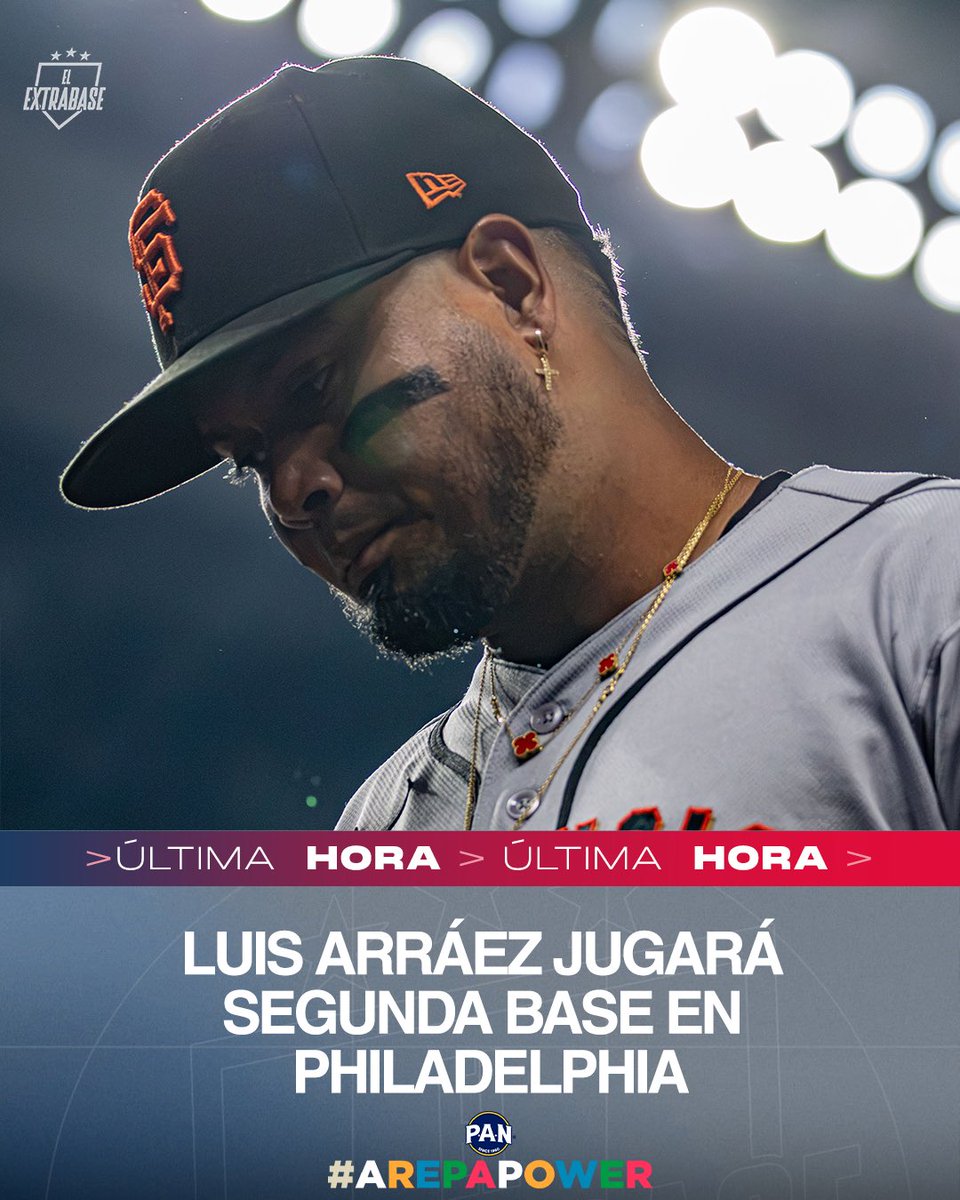 ElExtrabase's tweet photo. Última hora: Luis Arráez mantendrá su posición de la 2B con Philadelphia.

Se espera que Bryson Stott se mueva a 3B, Alec Bohm a 1B y Bryce Harper regrese al OF.

Vía: @MattGelb.

@PAN_IntlUS. ¡Alimentamos la pasión por el deporte! #ArepaPower. 

#RingTheBell | #ElExtrabase⚾️🇻🇪 https://t.co/u8Chfu9B04
