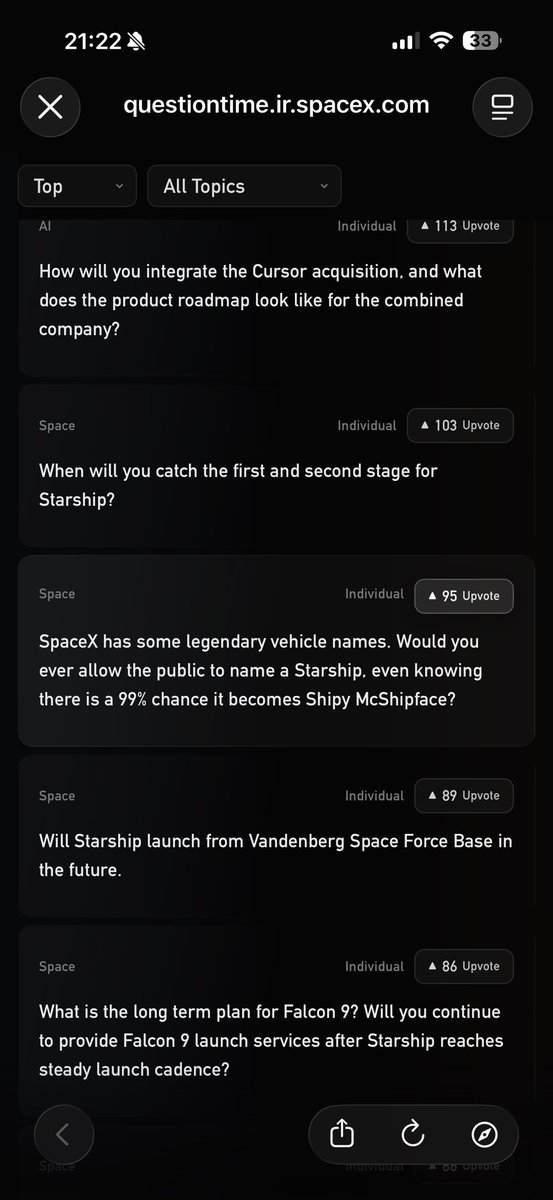 Suds8001R's tweet photo. Back in business. The question is back on the @SpaceX page.
Send it.
$Shipy 
Get voting.
@elonmusk you know it makes sense.
Shipy Mcshipface https://t.co/FyAIsDsSU0