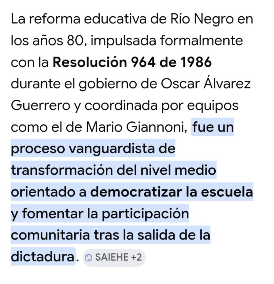 PNLArg's tweet photo. Uds son jovencitos, yo no y encima soy rionegrina.
Río Negro fue el laboratorio experimental de dos de los peores fracasos nacionales: 
*La reforma educativa
*La ley de salud mental o el cierre de manicomios.
Los dos fracasaron desde el principio y a nadie le importó. https://t.co/IMjNXF9RMg