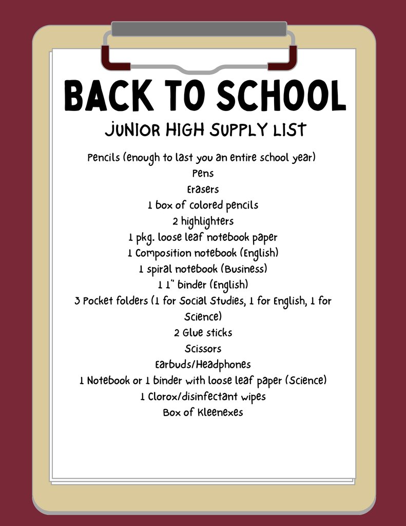 WeaubleauRIII's tweet photo. School is just around the corner! Be sure to check your school supply list and stock up on everything you need for a great year. We can't wait for another amazing school year! #tigerstrong https://t.co/kk3cDnDFNX