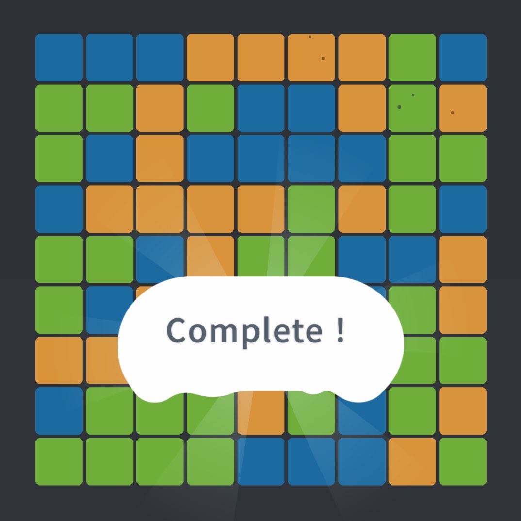 carche_GAME's tweet photo. さっきRTしたColor Sweeperってゲームほんとに危険なくらい楽しい
ルールがたくさんあって1種類〜6種類まで組み合わせて挑戦できるからほぼ無限に遊べる(31,179通り？)
マインスイーパーとロジックのミックスみたいな感じ
おすすめしたいけど時間が溶けるから自己責任で！笑 https://t.co/wyccYeWuJX