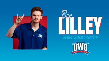 RealJCarmichael's tweet photo. The latest from UWG Athletics: 

UWG Adds Ben Lilley to Staff as Creative Content Coordinator 

#BuiltForMore

 https://t.co/XXQIcW0HpZ https://t.co/vhbn7RrEH8