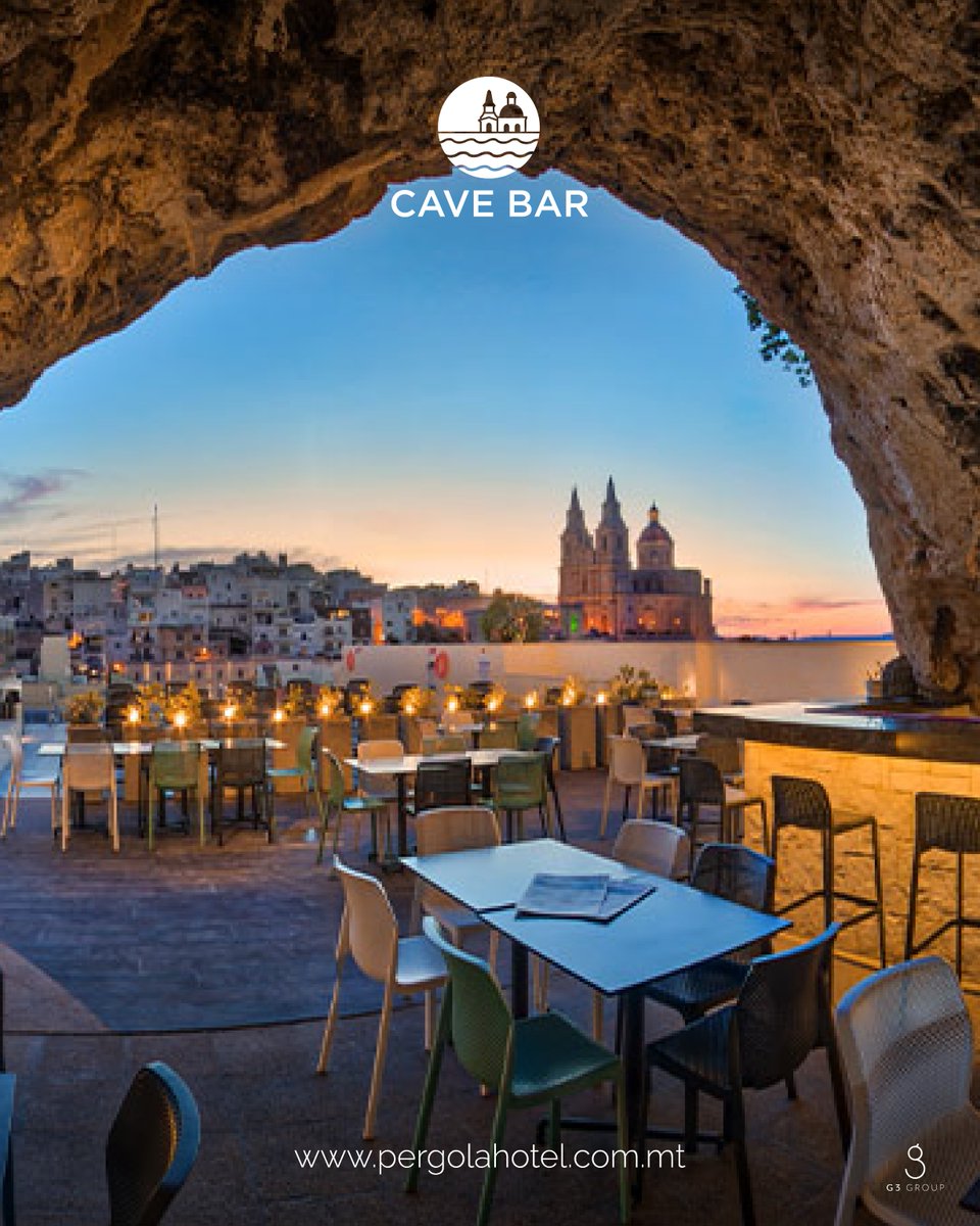 PergolaHotel's tweet photo. 🪨✨ Discover one of Malta's most unique dining experiences at 𝐂𝐚𝐯𝐞 𝐁𝐚𝐫.
Set inside a natural cave, it's the perfect place to enjoy great food, refreshing drinks and unforgettable views over Mellieħa.
📍 Pergola Hotel & Spa
#CaveBar #PergolaHotel https://t.co/WgtoKJiRMW