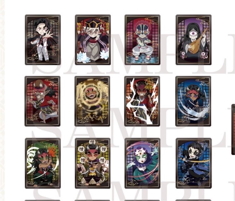 U_Per_RU_Pe1011's tweet photo. 鬼滅の刃　ポップアップショップ　メタリック缶バッジ　カード　譲渡

譲→⭐︎童磨、⚪︎半天狗、空喜、積怒、⭐︎哀絶、可楽、憎珀天

求→定価＋送料>猗窩座

譲渡優先、交換は緩募
⭐︎は譲渡のみで⚪︎を含むまとめてのお取引を優先。童磨は条件厳しめです。
7日夕方当選済み。1BOXずつ購入予定 https://t.co/iq2osL2fC1