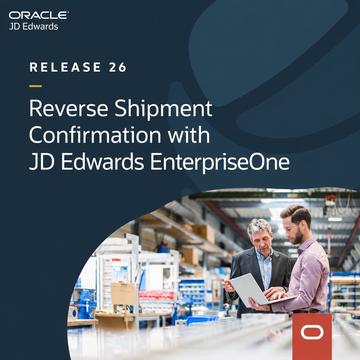 OracleJDEdwards's tweet photo. The Reverse Shipment Confirmation feature in #JDEdwards #EnterpriseOne enables flexible shipment corrections. See how you can effortlessly restore inventory and keep your order fulfillment process efficient: https://t.co/SG3fyJ5Srs

#Oracle #ERP #OrderFulfillment #Release26 https://t.co/RbrXENt6j3
