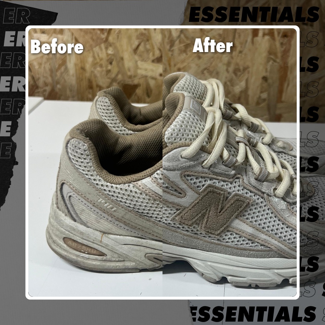 SNKRessentials's tweet photo. De before &amp; afters van een NB 740 waar we heel goed voor moesten zorgen 👟 https://t.co/75HvDWzSdV
