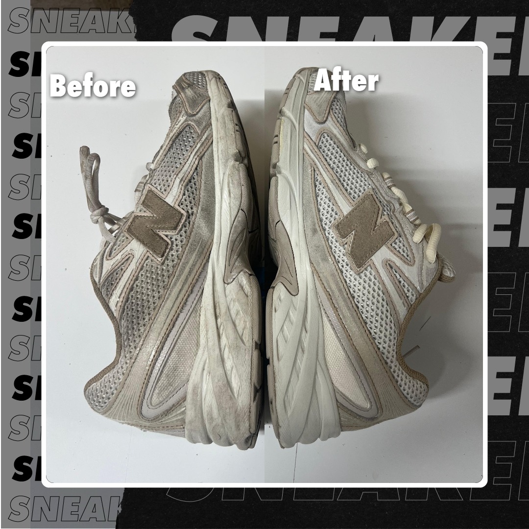 SNKRessentials's tweet photo. De before &amp; afters van een NB 740 waar we heel goed voor moesten zorgen 👟 https://t.co/75HvDWzSdV