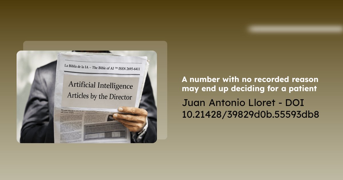 States_AI_IA's tweet photo. A number with no recorded reason may end up deciding for a patient

https://t.co/b5xsiB05er

#AI #medicine #patient https://t.co/d0bZK68jlG