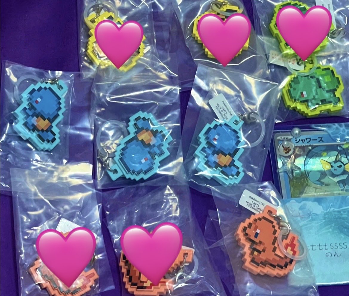 ttttssss51's tweet photo. 【 交換 】 
ポケモン ピクセルアート つれあるきマスコット

譲）フシギダネ1、ヒトカゲ1、ゼニガメ3

求）同種ゲンガーor定価+送料

※固ツイ必読
纏めての方優先
お気軽にお声掛けください https://t.co/tROHqwy92X
