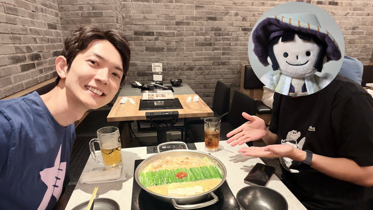 op_kikuchi's tweet photo. ポラリスさん@Polaris_laris と2人の出会いとかナレキンの裏側とか 語り合いました🥳
それにしても撮影後のモツ鍋がうまかった🍲

第７回ナレッジキング決定戦ファイナリストのポラリスさんに ステージの裏側を聞いてみた！！
https://t.co/yglq5iMkF0 https://t.co/N1tdDNmK08