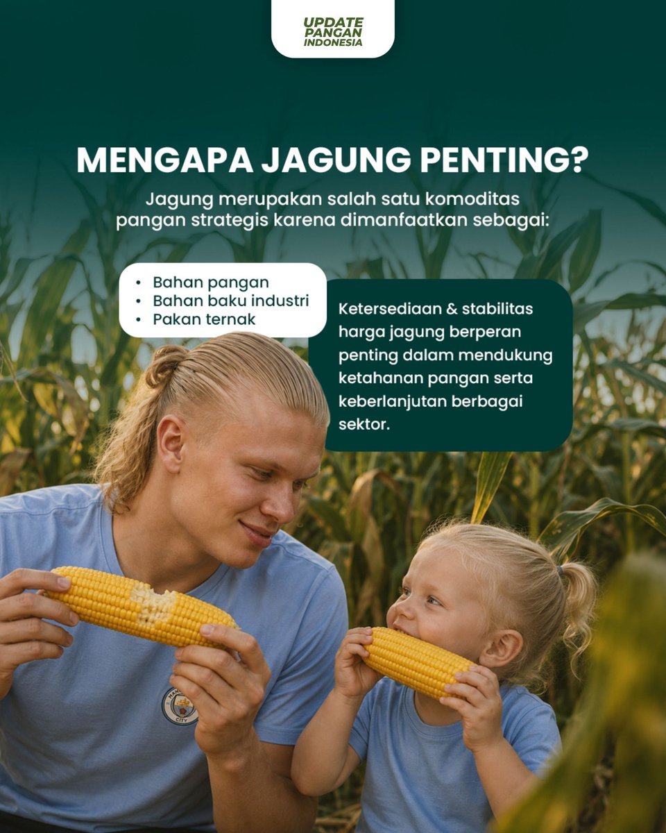 BULOG_Mkw's tweet photo. Menjaga stabilitas pangan membutuhkan sinergi dari berbagai pihak. Melalui Program Stabilisasi Pasokan dan Harga Pangan (SPHP), pemerintah berupaya memastikan pasokan pangan strategis tetap tersedia dan harga tetap terkendali✨🙏

Salah satu komoditas yang berperan penting adalah jagung. 
Yuk, swipe postingan ini untuk mengetahui mengapa SPHP Jagung penting bagi ketahanan pangan nasional! 🌽

#UpdatePanganIndonesia #SPHPJagung #KetahananPangan