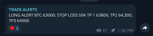 MylesGVIP's tweet photo. BTC LONG ALERT IN PROFITS TP1 HIT ✅ https://t.co/WVEVTvxMlG