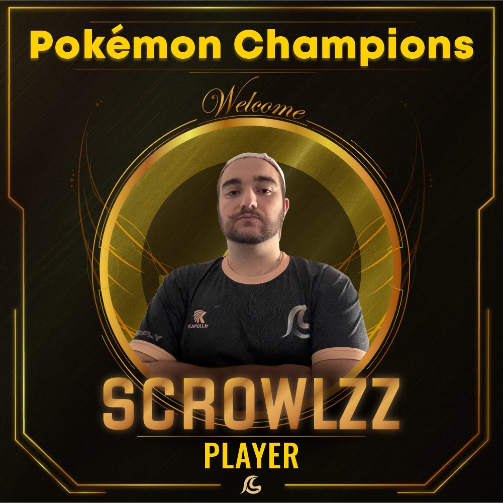 GoldenSnitchOff's tweet photo. 💫Pokémon Champions💫

Golden Snitch se lance sur Pokémon Champions !
Pour concrétiser, il faut des joueurs, et nous vous présentons déjà un visage familier qui effectue un changement de jeu au sein de la GS ! D'Overwatch à Pokémon Champions, Scrowlzz continue chez la GS ! https://t.co/2hSQCPvC3T