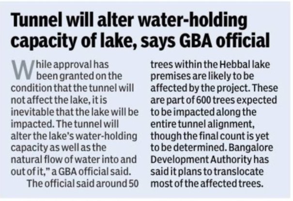 solidview's tweet photo. It doesn't solve traffic congestion 
It alters Hebbal lake
It alters Veterinary College campus 
It killed Red Line metro station 

Then why are we doing this needless project?

Are we all mesmerized to simply accept whatever the Govt says?

Bengaluru, please wake up &amp; speak up. https://t.co/t6isF3bCQb