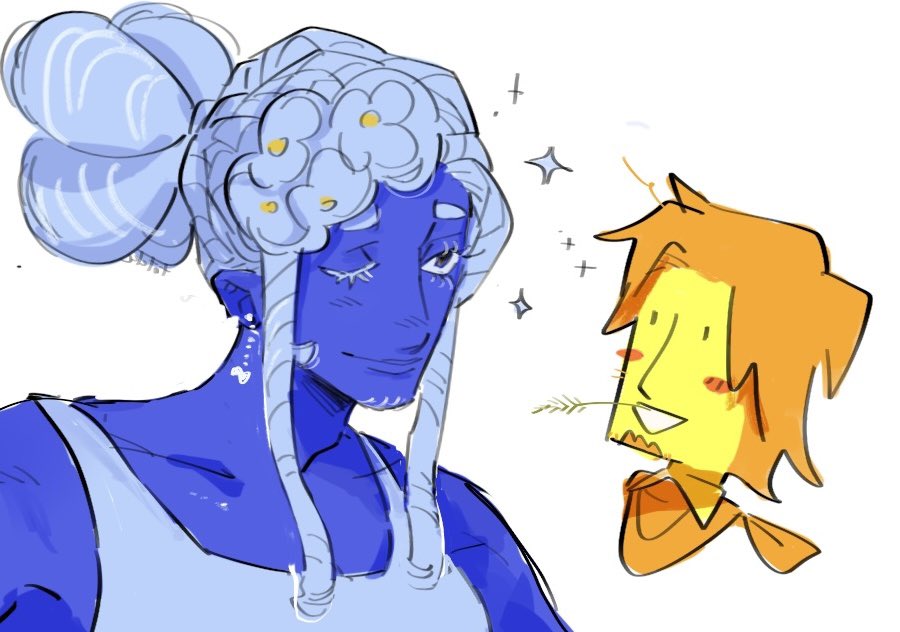 Toteka_yes's tweet photo. 海外ファンアートでよく見るヒゲあり💛💙カワイイネ… https://t.co/Y6ZlNNp3n9