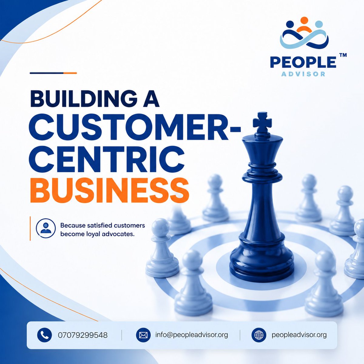 PeopleAdvisorNg's tweet photo. Building a customer-centric business means understanding your customers, listening to their needs, and consistently delivering value.

#peopleadvisorlimited #sinkronis #businessconsulting #businesscoaching #customerservice https://t.co/eo8A0ncRk4